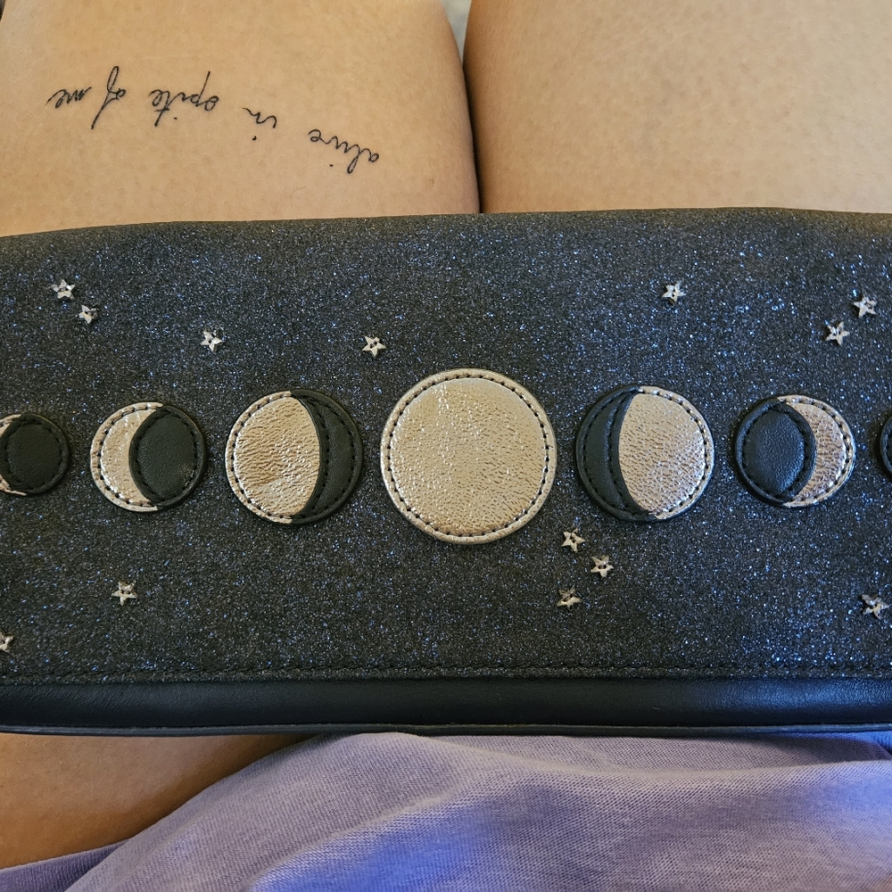 Kate Spade Rare Lunar Phases Moon Phase Clutch Purse Gem